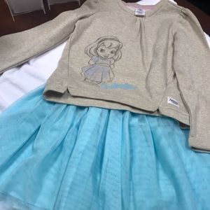 Girls size 10 Disney Animators Cinderella outfit
